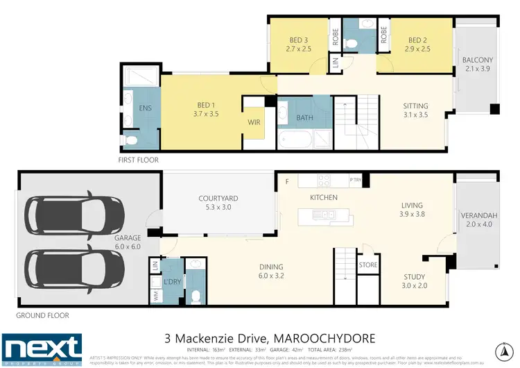 Floorplan of Homely house listing, 3 Mackenzie Drive, Maroochydore QLD 4558