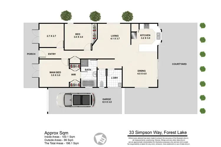 Floorplan of Homely house listing, 33 Simpson Way, Forest Lake QLD 4078