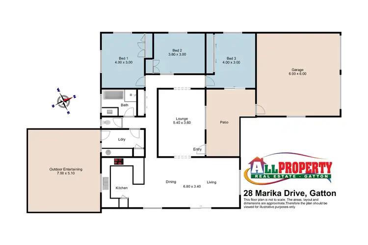 Floorplan of Homely house listing, 28 Marika Drive, Gatton QLD 4343