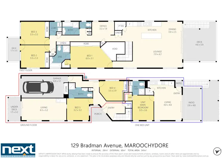 Floorplan of Homely house listing, 129 Bradman Avenue, Maroochydore QLD 4558