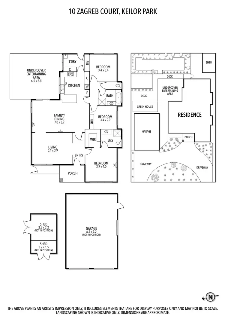 Floorplan of Homely house listing, 10 Zagreb Court, Keilor Park VIC 3042