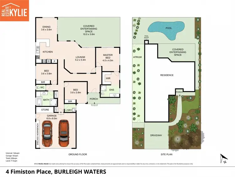 Floorplan of Homely house listing, 4 Fimiston Place, Burleigh Waters QLD 4220