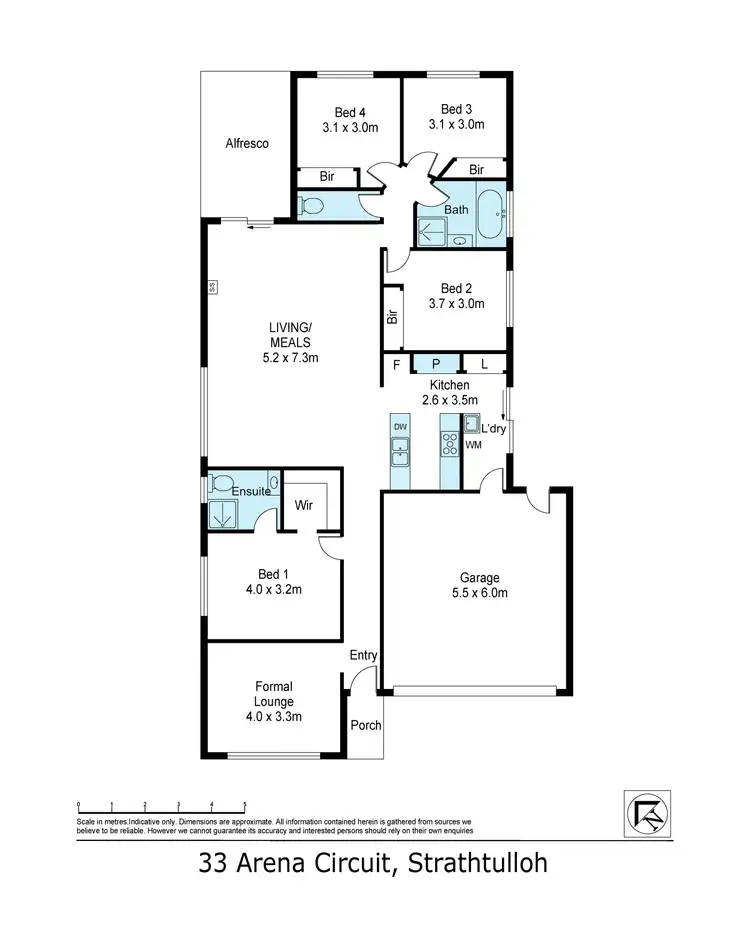 Floorplan of Homely house listing, 33 Arena Circuit, Strathtulloh VIC 3338