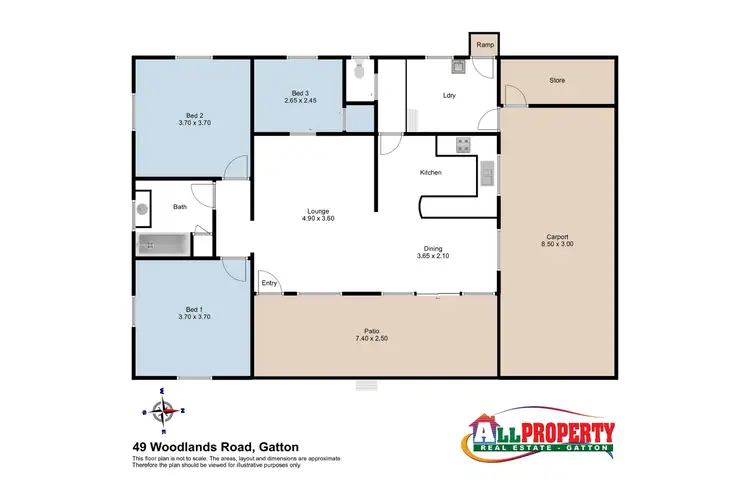 Floorplan of Homely house listing, 49 Woodlands Road, Gatton QLD 4343