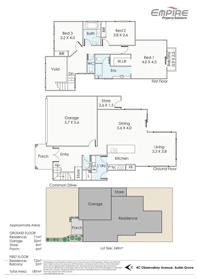 Floorplan of Homely house listing, 4C Observatory Avenue, Aubin Grove WA 6164