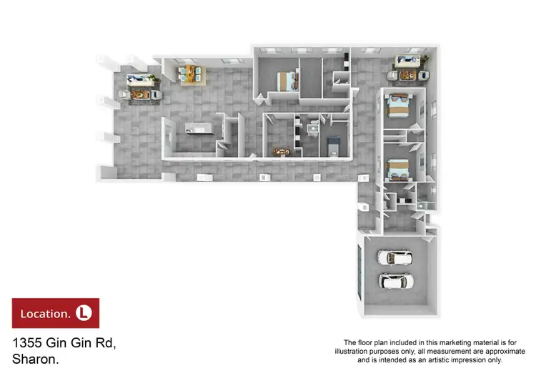 Floorplan of Homely rural property listing, 1355 Gin Gin Road, Sharon QLD 4670
