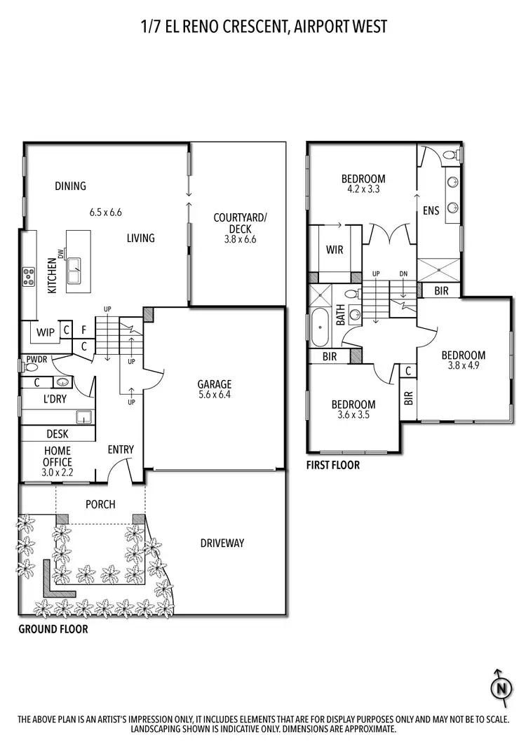 Floorplan of Homely house listing, 1/7 El Reno Crescent, Airport West VIC 3042