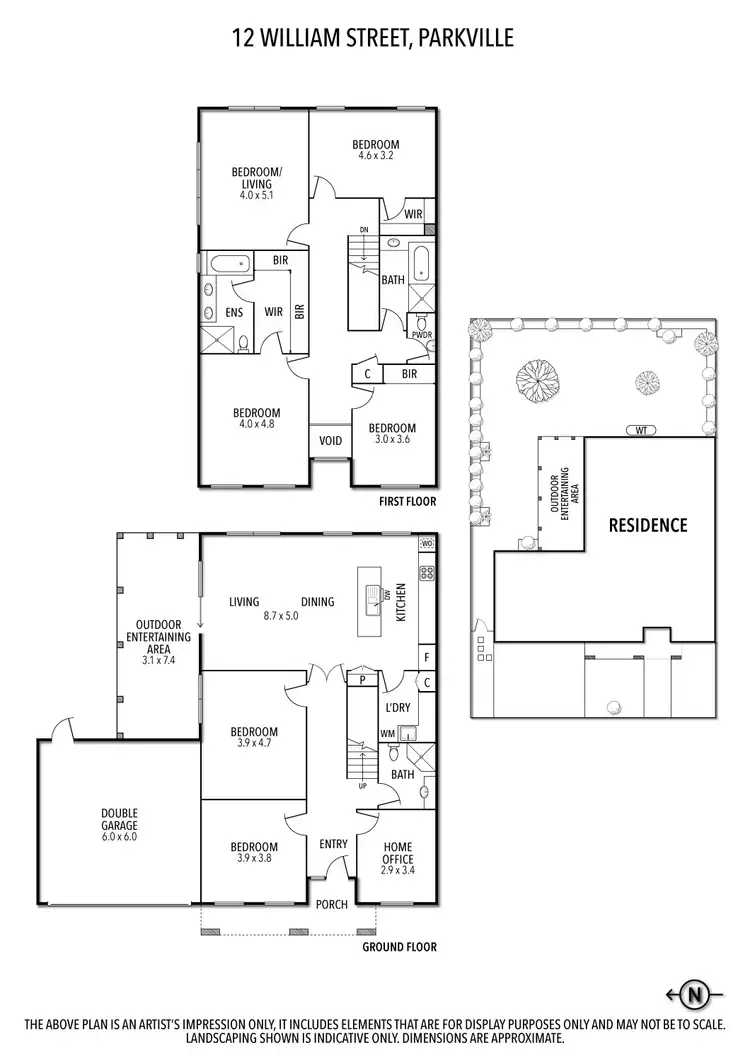 Floorplan of Homely house listing, 12 Willam Street, Parkville VIC 3052