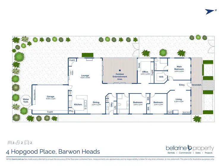 Floorplan of Homely house listing, 4 Hopgood Place, Barwon Heads VIC 3227
