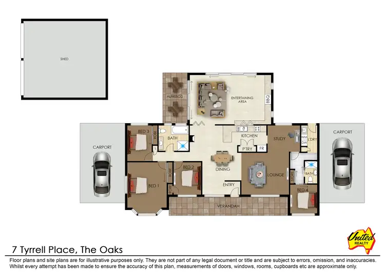 Floorplan of Homely house listing, 7 Tyrrell Place, The Oaks NSW 2570