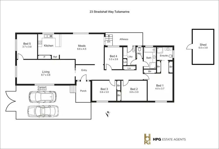 Floorplan of Homely house listing, 23 Stradishall Way, Tullamarine VIC 3043