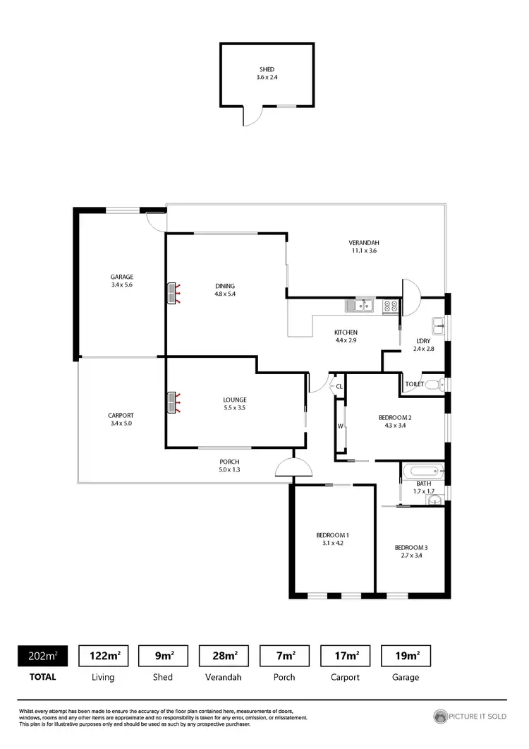 Floorplan of Homely house listing, 24 Byard Terrace, Mitchell Park SA 5043