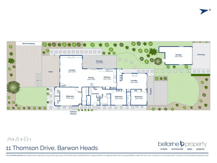 Floorplan of Homely house listing, 11 Thomson Drive, Barwon Heads VIC 3227