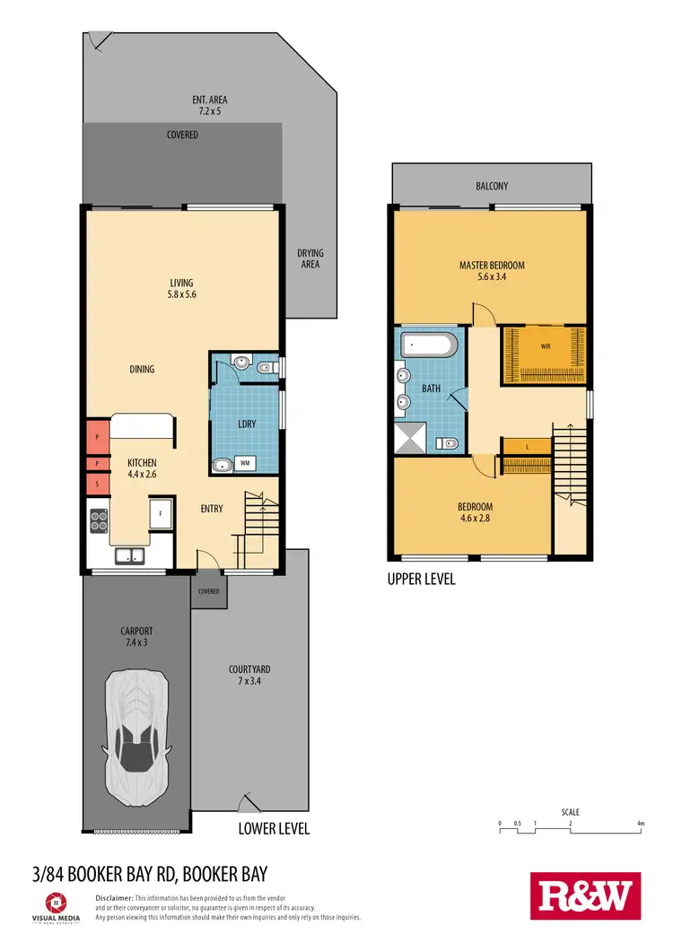 Floorplan of Homely townhouse listing, 3/84 Booker Bay Road, Booker Bay NSW 2257