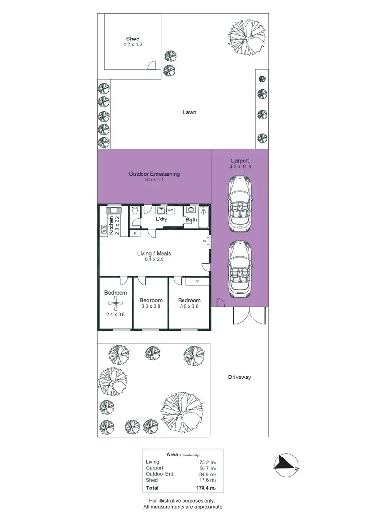 Floorplan of Homely house listing, 19 Tyne Avenue, Kilburn SA 5084