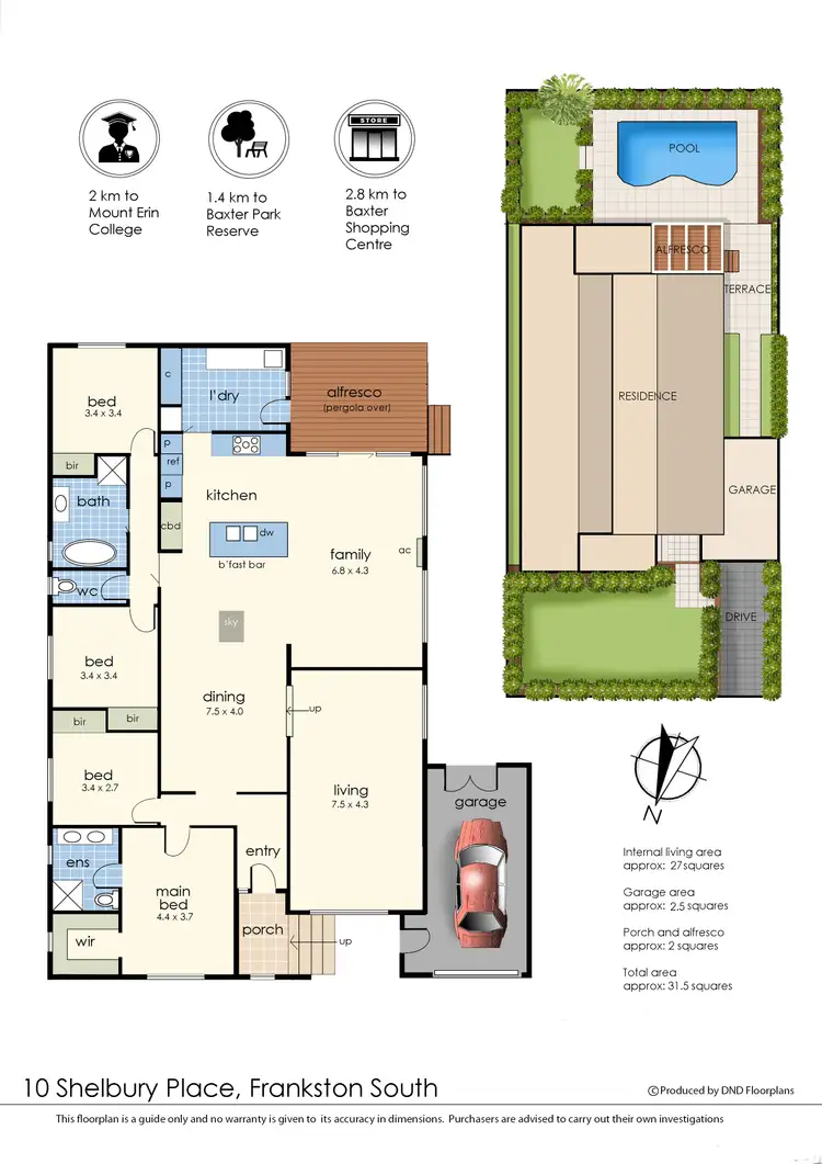 Floorplan of Homely house listing, 10 Shelbury Place, Frankston South VIC 3199