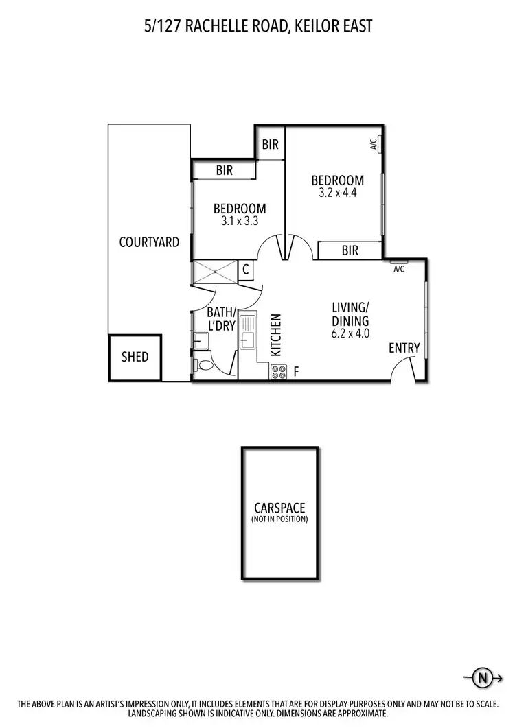 Floorplan of Homely unit listing, 5/127 Rachelle Road, Keilor East VIC 3033