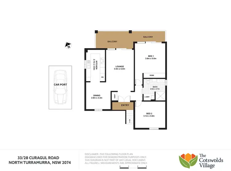 Floorplan of Homely apartment listing, 33/28 Curagul Road, North Turramurra NSW 2074