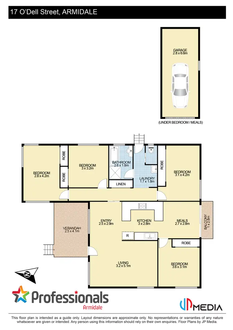 Floorplan of Homely house listing, 17 O'Dell Street, Armidale NSW 2350