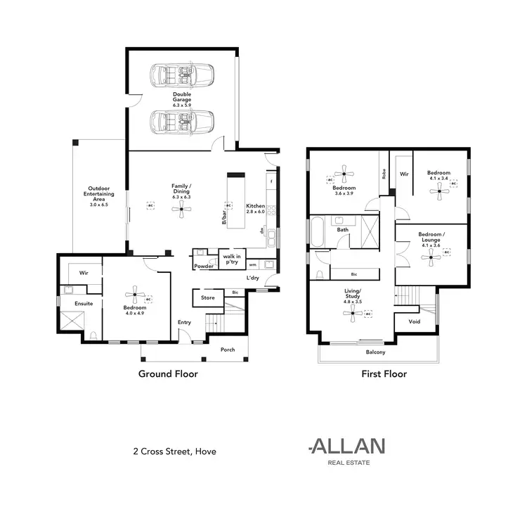 Floorplan of Homely house listing, 2 Cross Street, Hove SA 5048