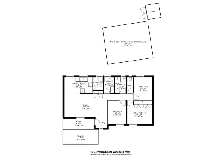 Floorplan of Homely house listing, 18 Carnation Street, Waterford West QLD 4133