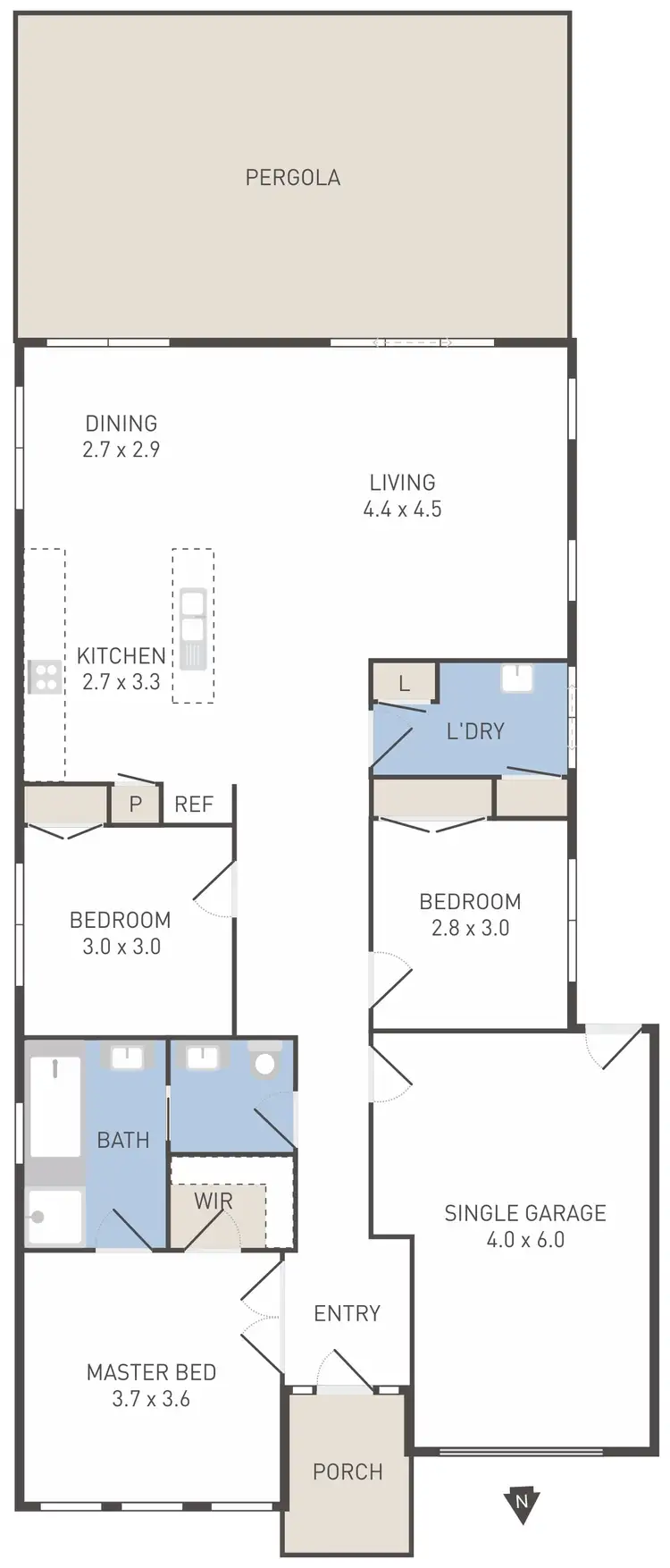 Floorplan of Homely house listing, 47 Fydler Avenue, Burnside VIC 3023