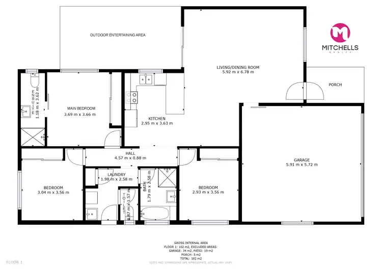 Floorplan of Homely house listing, 63 Serenity Drive, Eli Waters QLD 4655