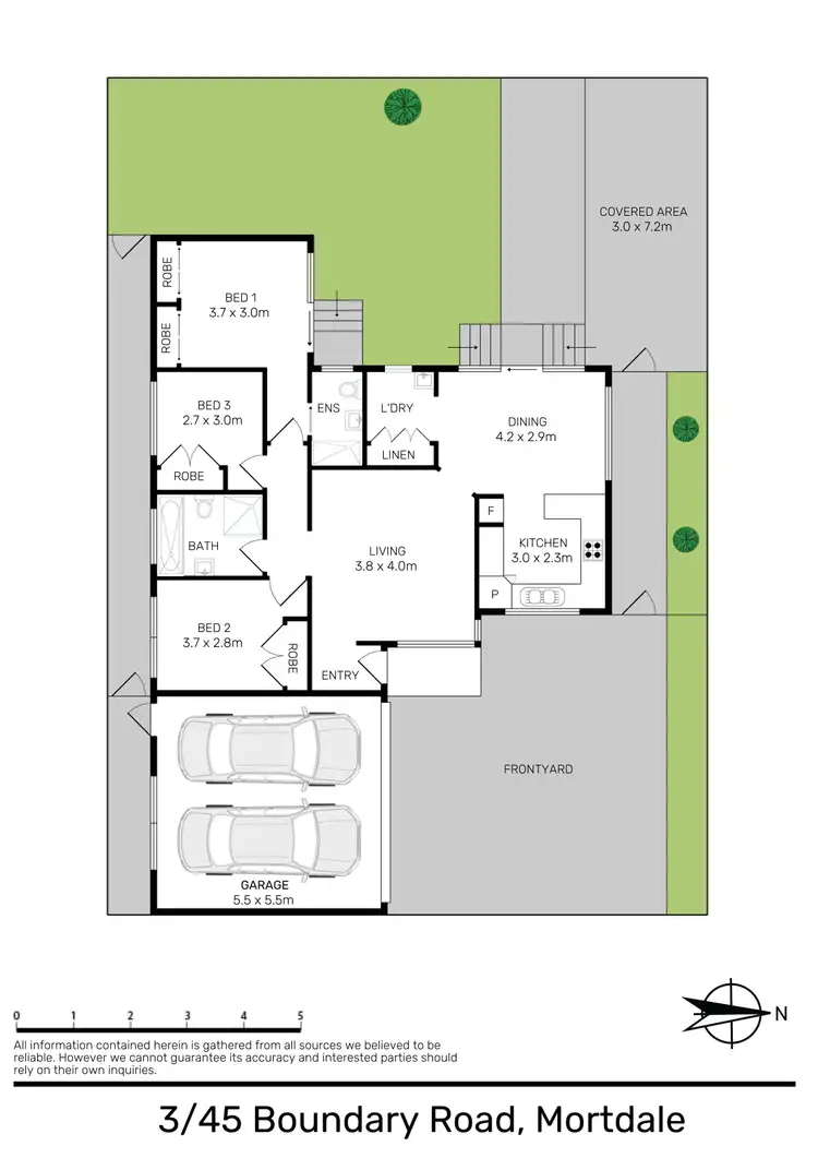 Floorplan of Homely villa listing, 3/45 Boundary Road, Mortdale NSW 2223