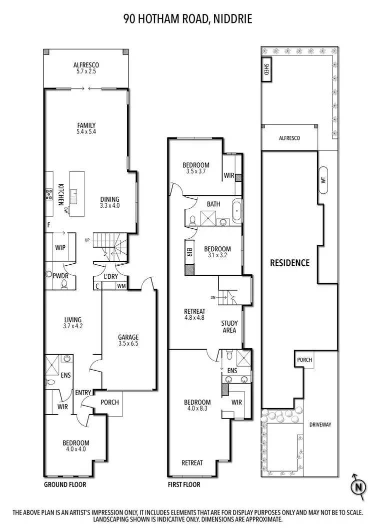 Floorplan of Homely house listing, 90 Hotham Road, Niddrie VIC 3042