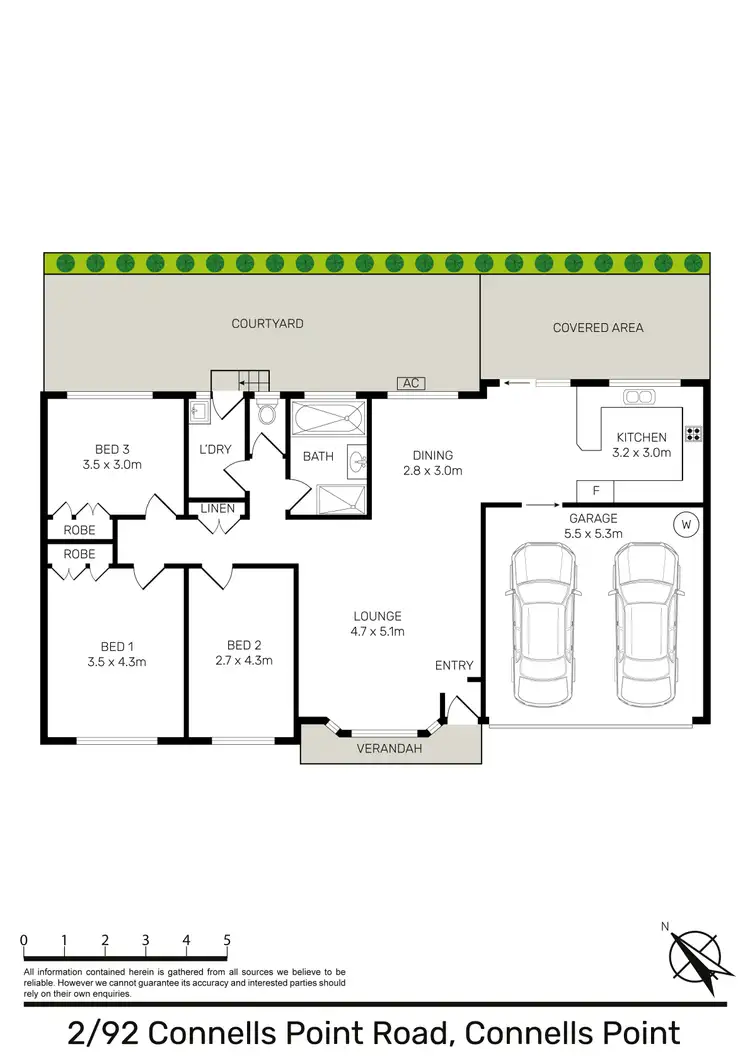 Floorplan of Homely villa listing, 2/92 Connells Point Road, South Hurstville NSW 2221
