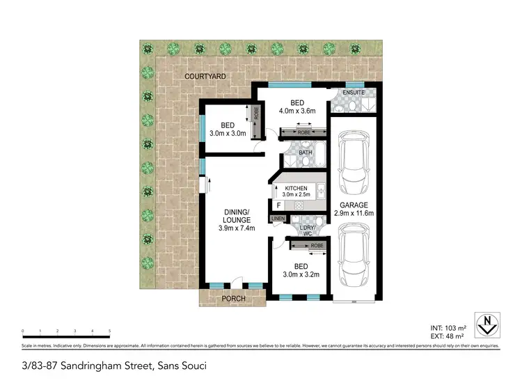 Floorplan of Homely villa listing, 3/83-87 Sandringham Street, Sans Souci NSW 2219