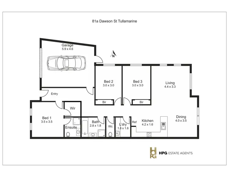 Floorplan of Homely house listing, 81 Dawson Street, Tullamarine VIC 3043