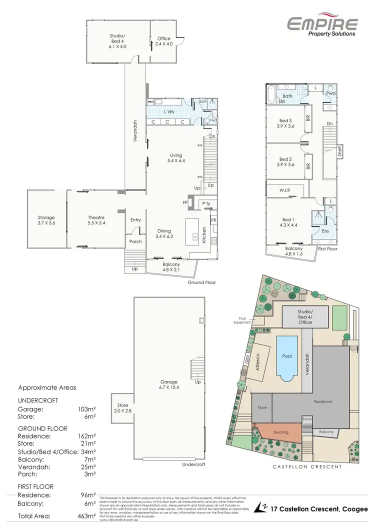 Floorplan of Homely house listing, 17 Castellon Crescent, Coogee WA 6166