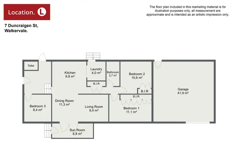 Floorplan of Homely house listing, 7 Duncraigen Street, Walkervale QLD 4670