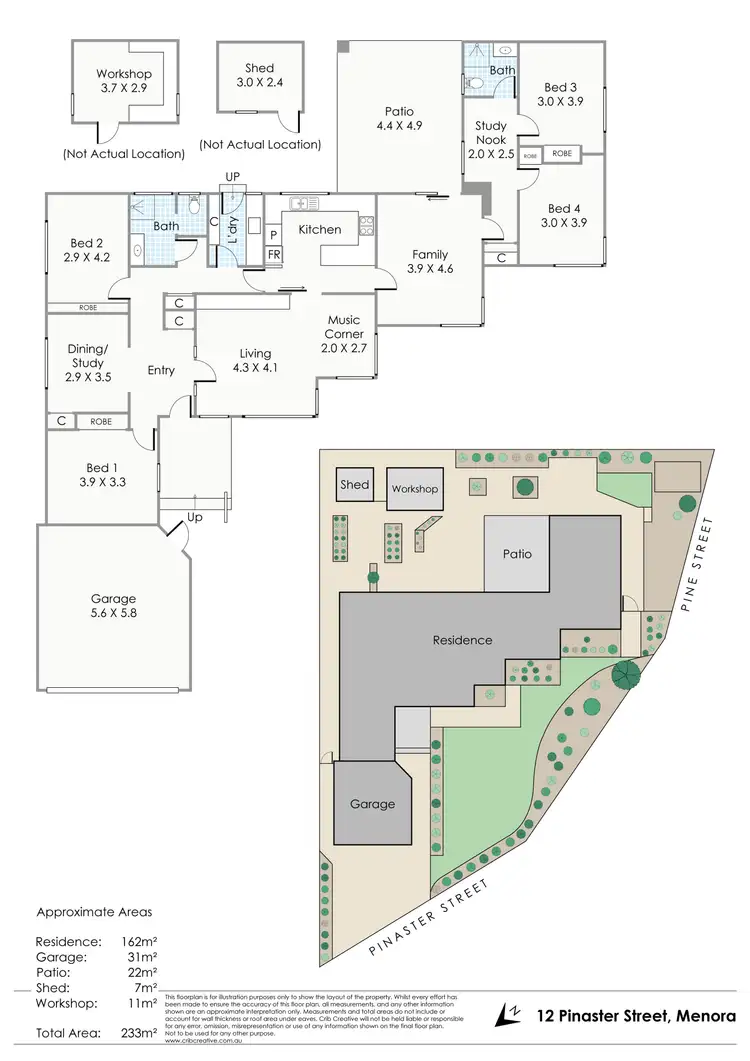 Floorplan of Homely house listing, 12 Pinaster Street, Menora WA 6050