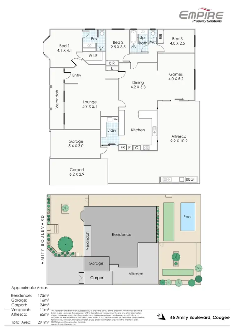 Floorplan of Homely house listing, 65 Amity Boulevard, Coogee WA 6166