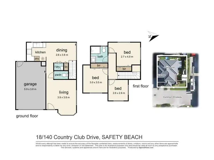 Floorplan of Homely townhouse listing, 18/140 Country Club Drive, Safety Beach VIC 3936