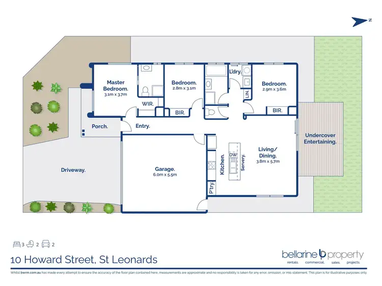 Floorplan of Homely house listing, 10 Howard Street, St Leonards VIC 3223