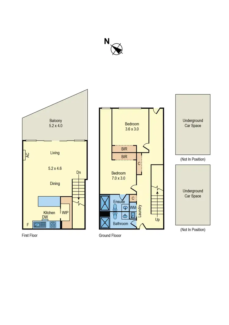 Floorplan of Homely townhouse listing, G01/5 Olive York Way, Brunswick West VIC 3055