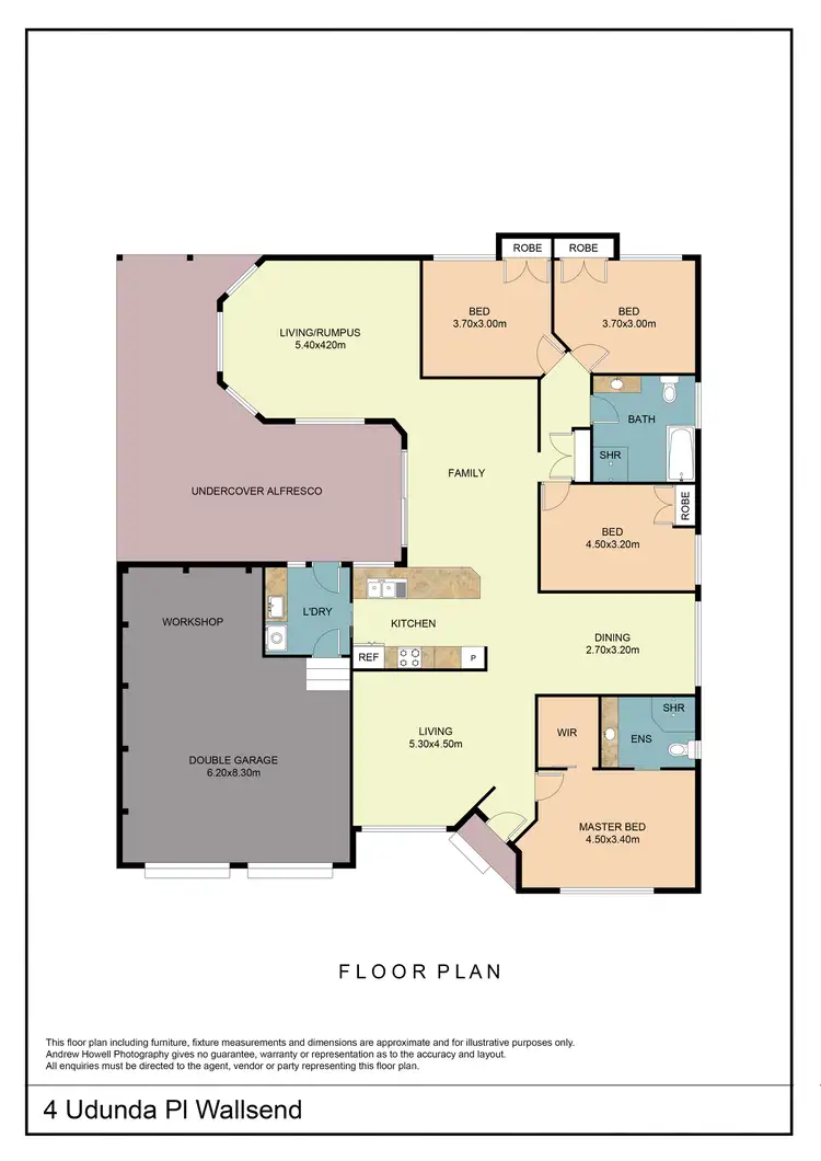 Floorplan of Homely house listing, 4 Udunda Place, Wallsend NSW 2287