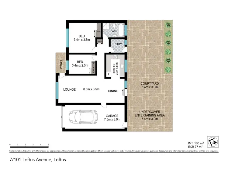 Floorplan of Homely villa listing, 7/101 Loftus Avenue, Loftus NSW 2232