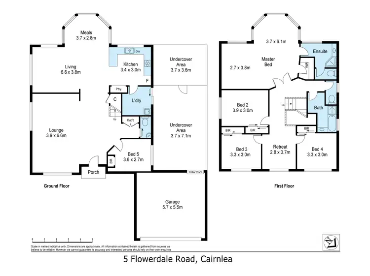 Floorplan of Homely house listing, 5 Flowerdale Road, Cairnlea VIC 3023