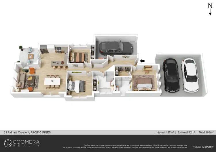 Floorplan of Homely house listing, 22 Aldgate Crescent, Pacific Pines QLD 4211
