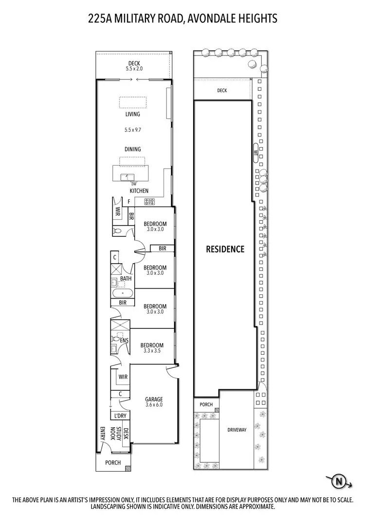 Floorplan of Homely house listing, 225a Military Road, Avondale Heights VIC 3034