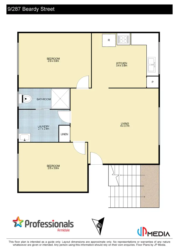 Floorplan of Homely unit listing, 9/287 Beardy Street, Armidale NSW 2350
