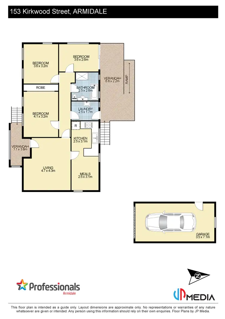Floorplan of Homely house listing, 153 Kirkwood Street, Armidale NSW 2350