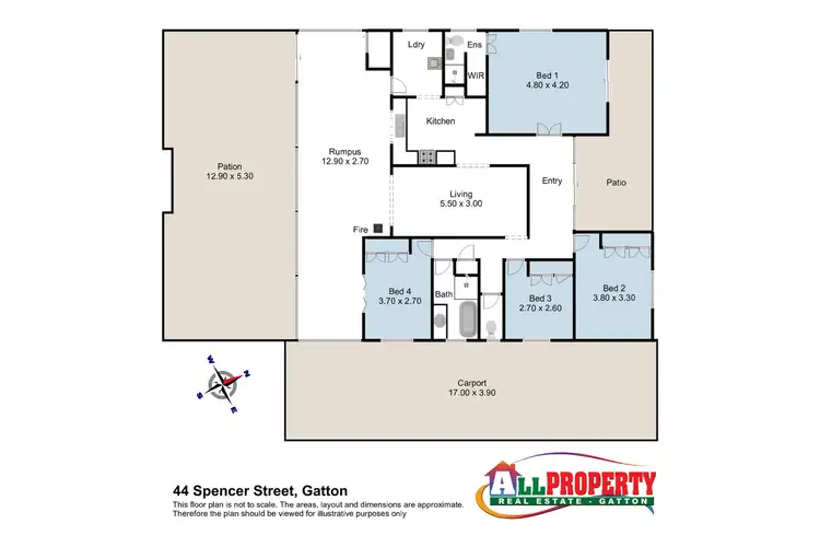 Floorplan of Homely house listing, 44 Spencer Street, Gatton QLD 4343