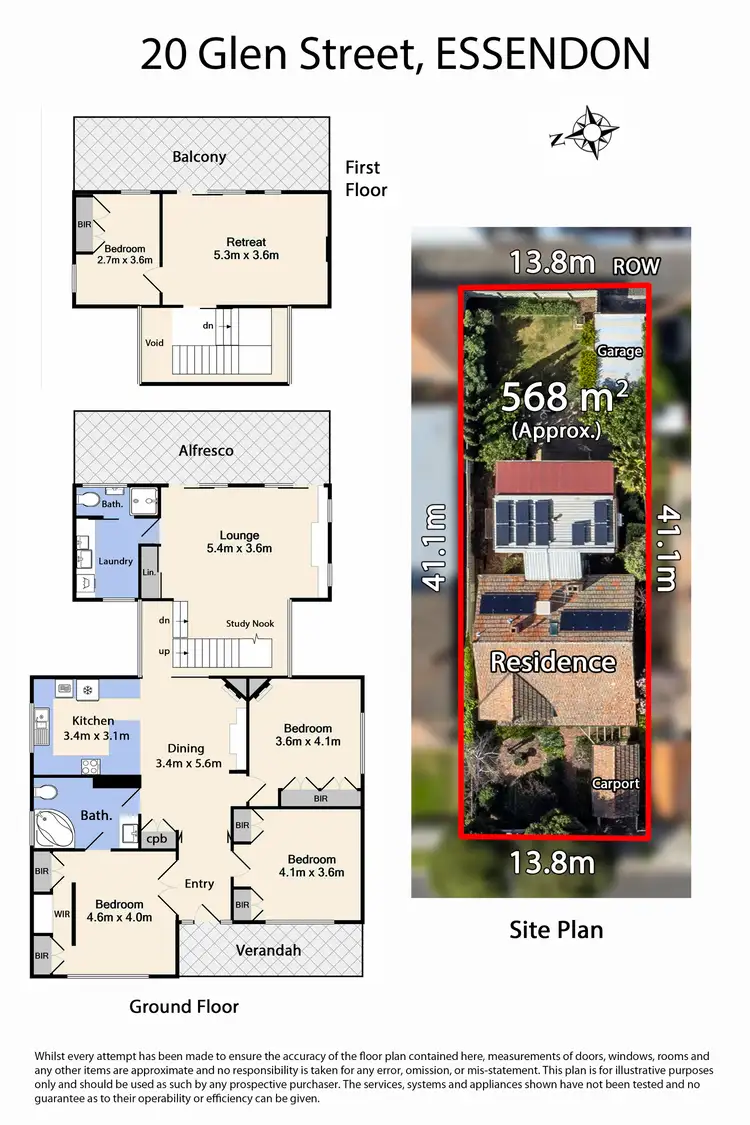 Floorplan of Homely house listing, 20 Glen Street, Essendon VIC 3040