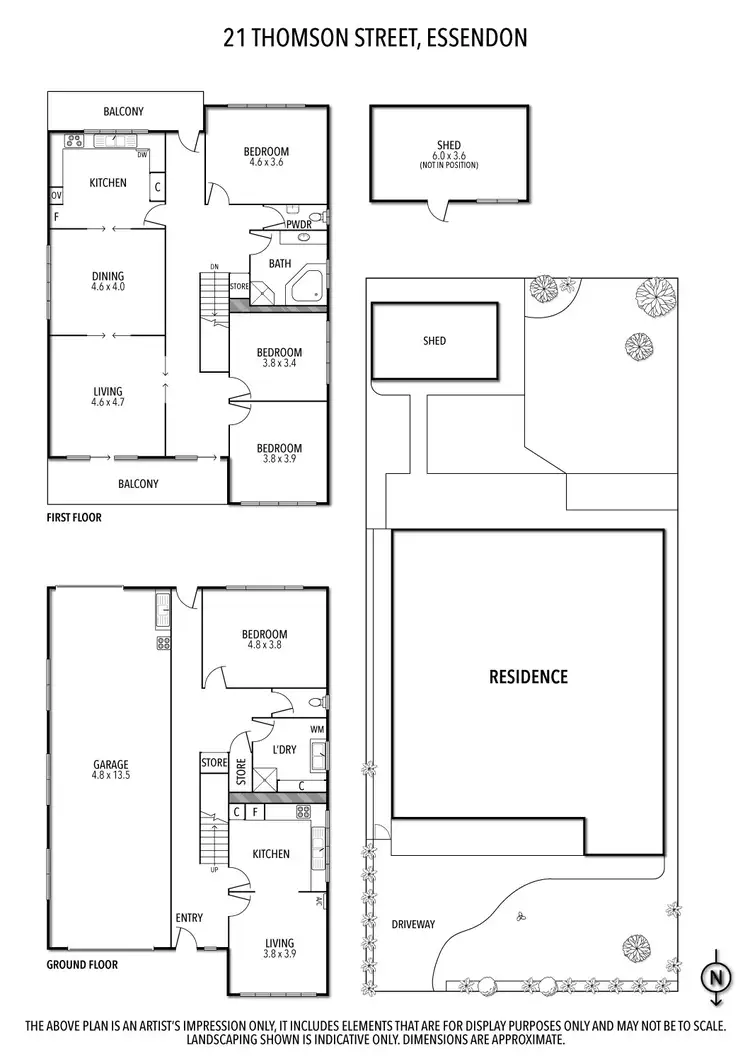 Floorplan of Homely house listing, 21 Thomson Street, Essendon VIC 3040