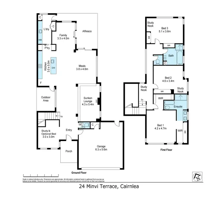 Floorplan of Homely townhouse listing, 24 Minvi Terrace, Cairnlea VIC 3023